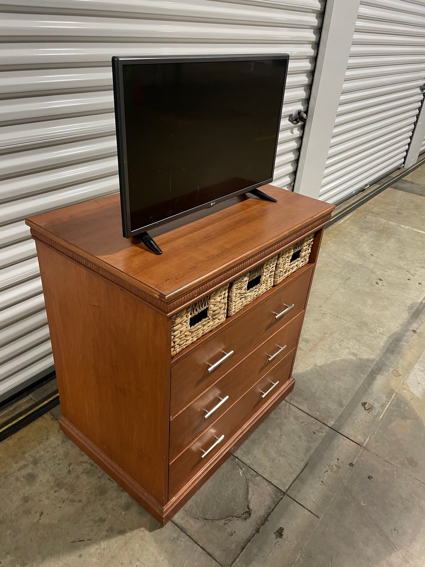 3-Drawer Dresser with Large Cubby - $50